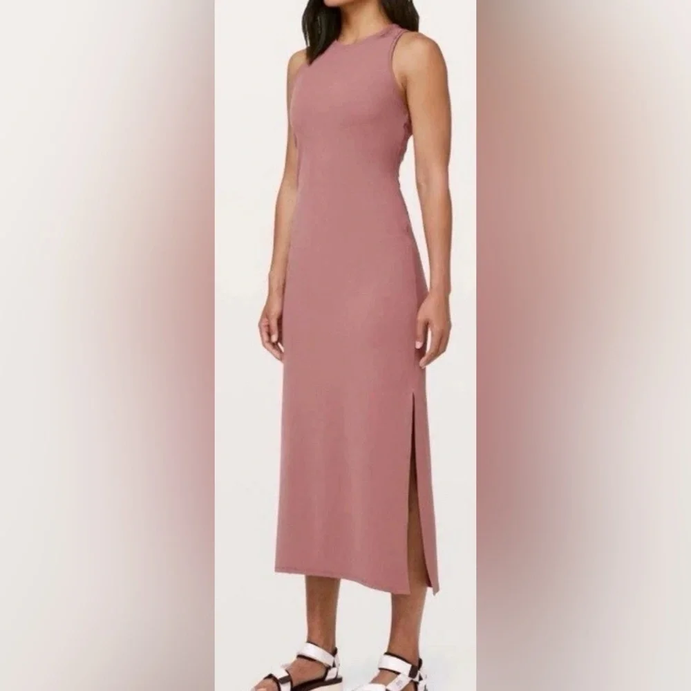 Lululemon Get Going Maxi Dress Dusty Rose Pink Size 4